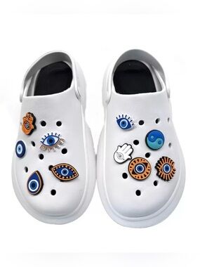 Evil Eye Croc Charm Set